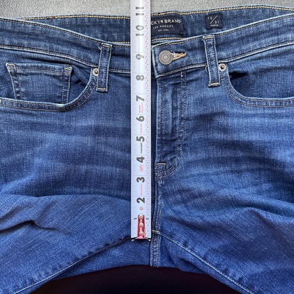 Lucky Brand Jeans Womens 12/31 Dark Blue Sweet Boot Cut Stretch Denim 30" Inseam - Picture 11 of 13